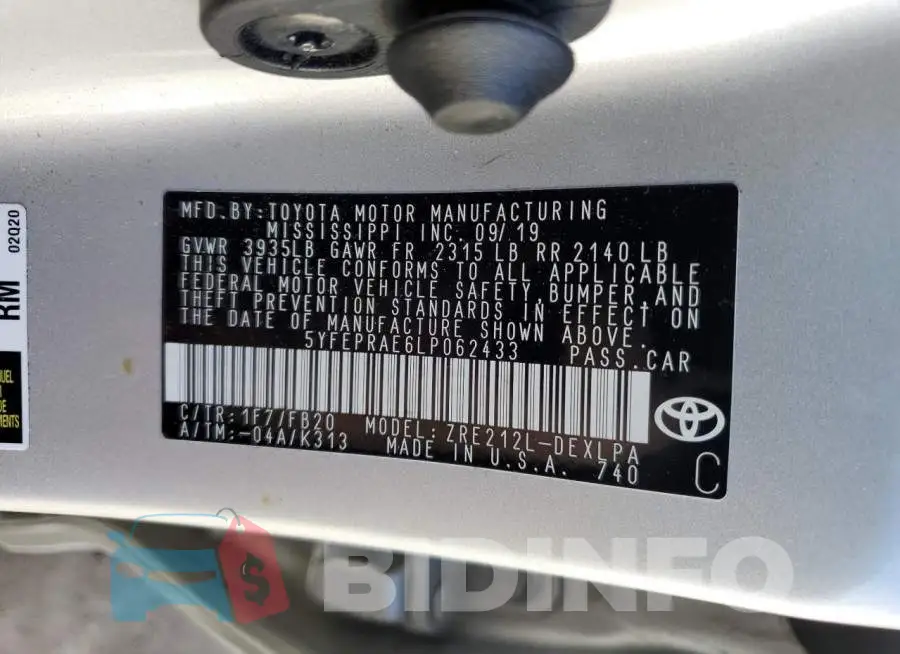 5YFEPRAE6LP062433 Photo# 12