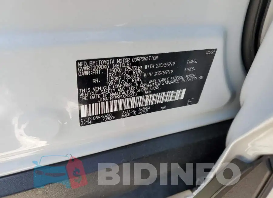 JTMA1RFV9PD092513 Photo# 13