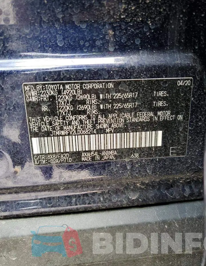 JTMRWRFV2LD068214 Photo# 12