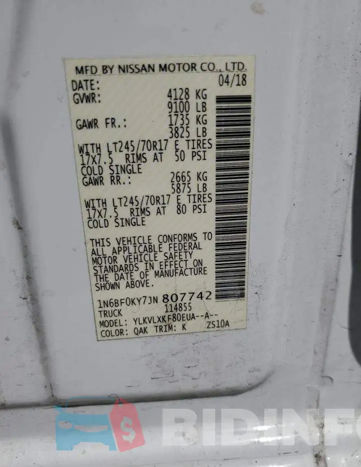 1N6BF0KY7JN807742 Photo# 14