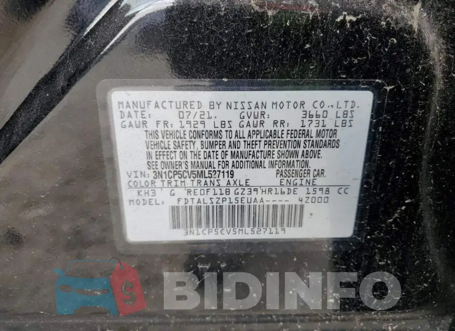 3N1CP5CV5ML527119 Photo# 10