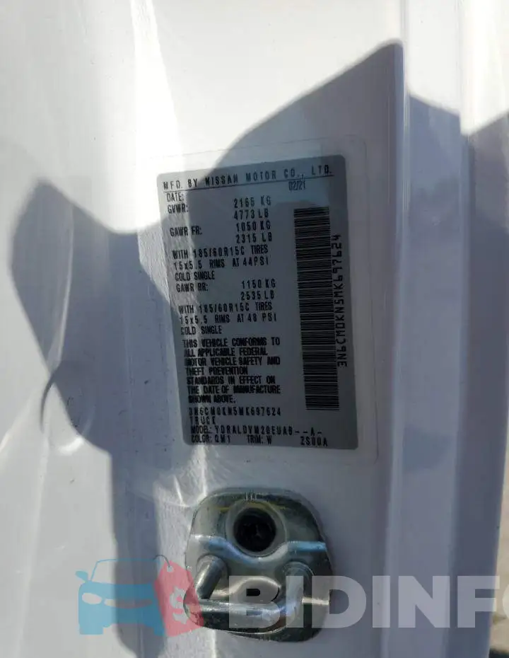 3N6CM0KN5MK697624 Photo# 13
