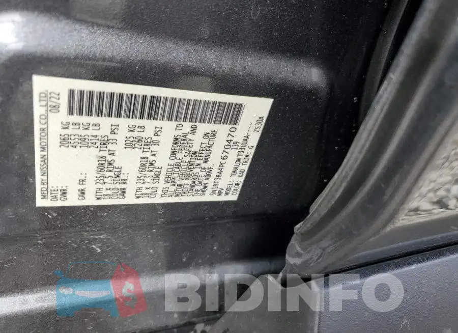 5N1BT3BA4PC670470 Photo# 12