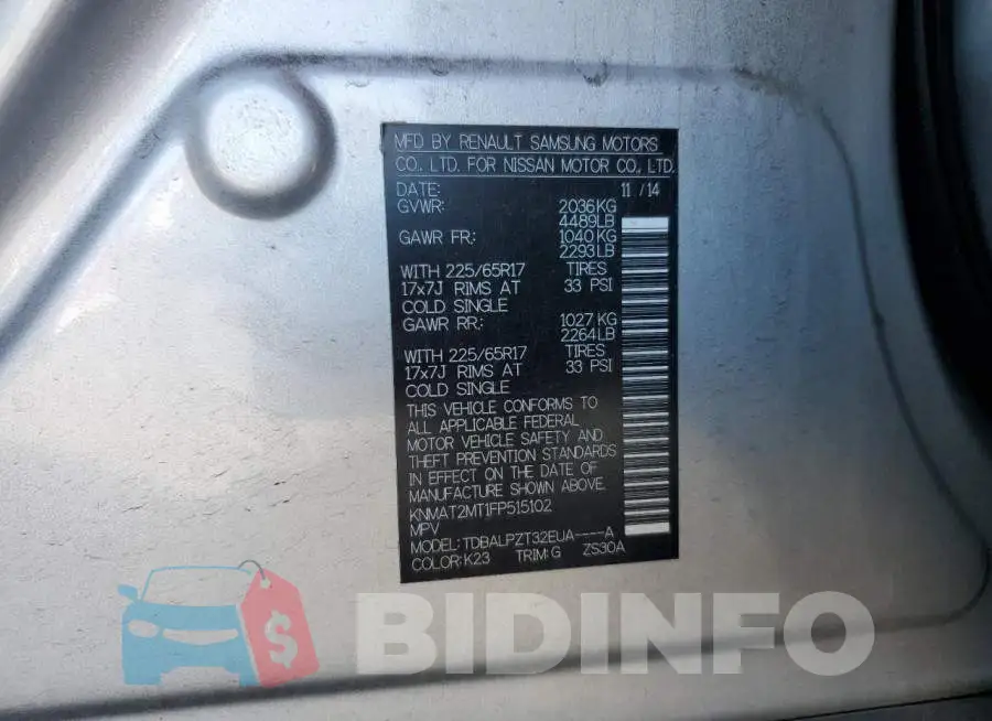 KNMAT2MT1FP515102 Photo# 13