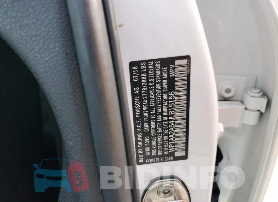 WP1AA2A54JLB15156 Photo# 13