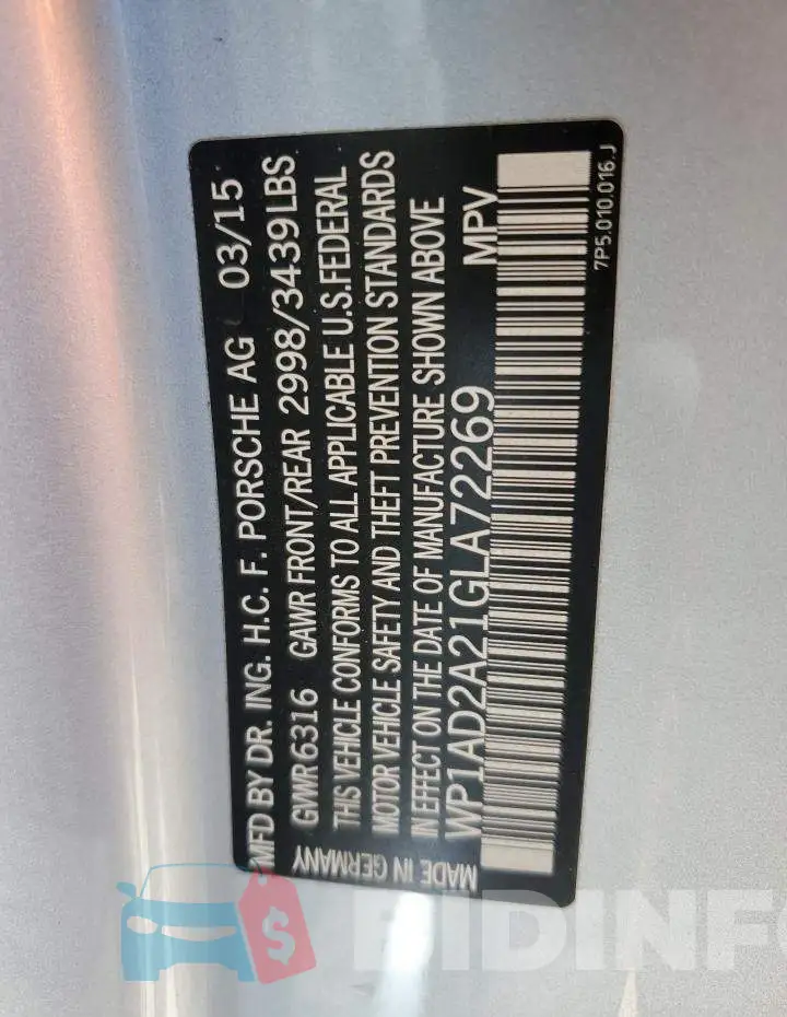 WP1AD2A21GLA72269 Photo# 13