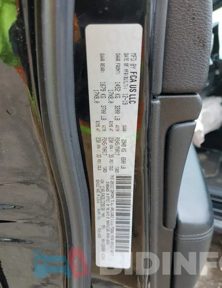 1C4RJFAG3LC239130 Photo# 12