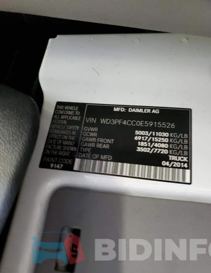 WD3PF4CC0E5915526 Photo# 13
