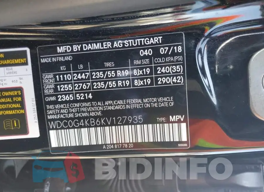WDC0G4KB6KV127935 Photo# 13