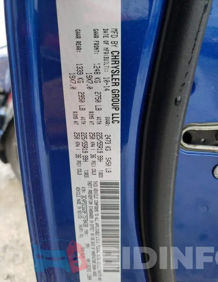 3C4PDCGG9FT578438 Photo# 13