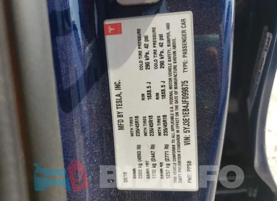 5YJ3E1EB4JF099875 Photo# 12
