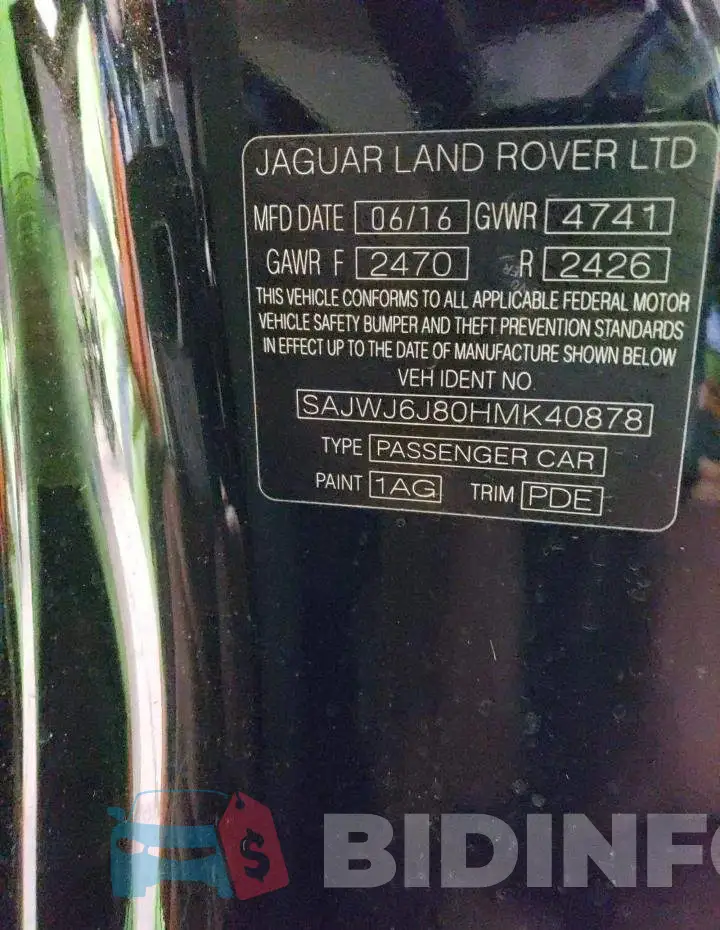 SAJWJ6J80HMK40878 Photo# 12