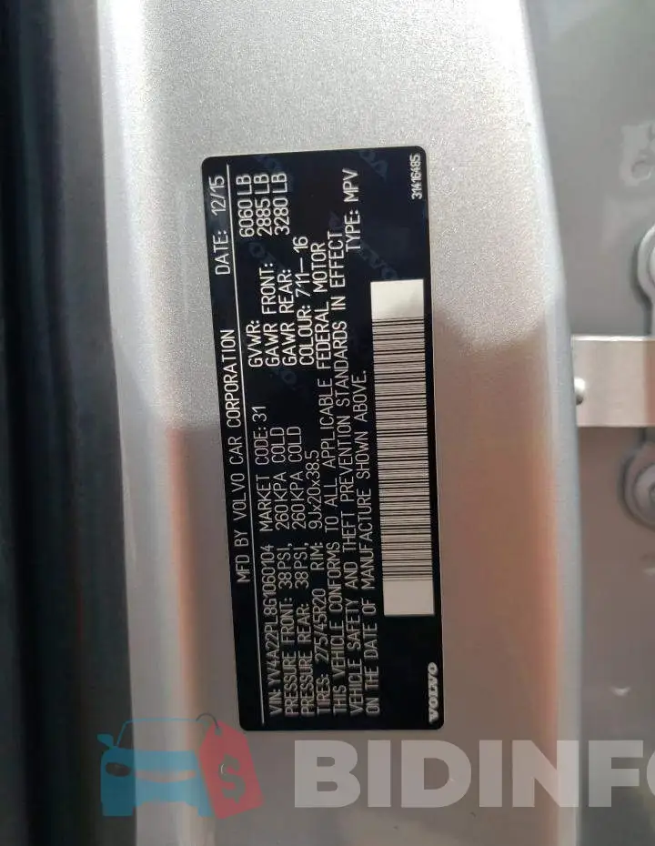 YV4A22PL8G1060104 Photo# 12