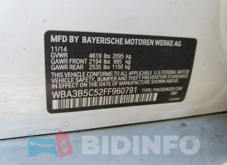 WBA3B5C52FF960791 Photo# 12