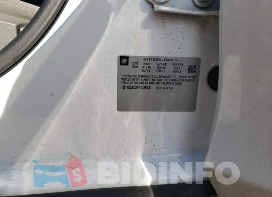 1G11B5SL2FF175643 Photo# 13