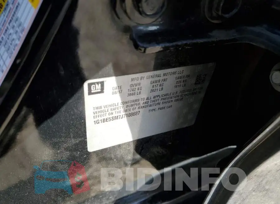 1G1BE5SM7J7108687 Photo# 12