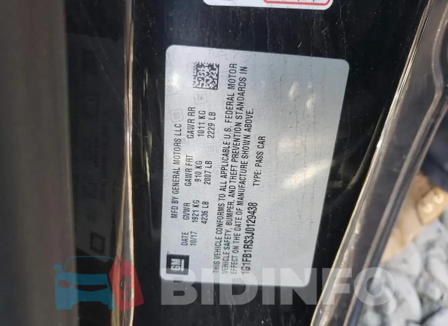 1G1FB1RS3J0129438 Photo# 12