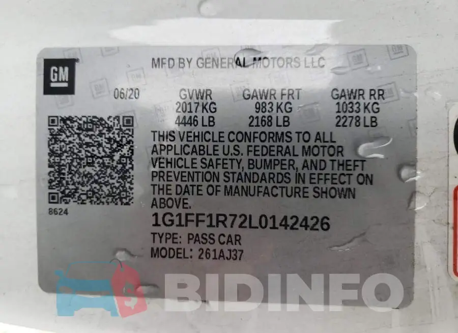 1G1FF1R72L0142426 Photo# 12