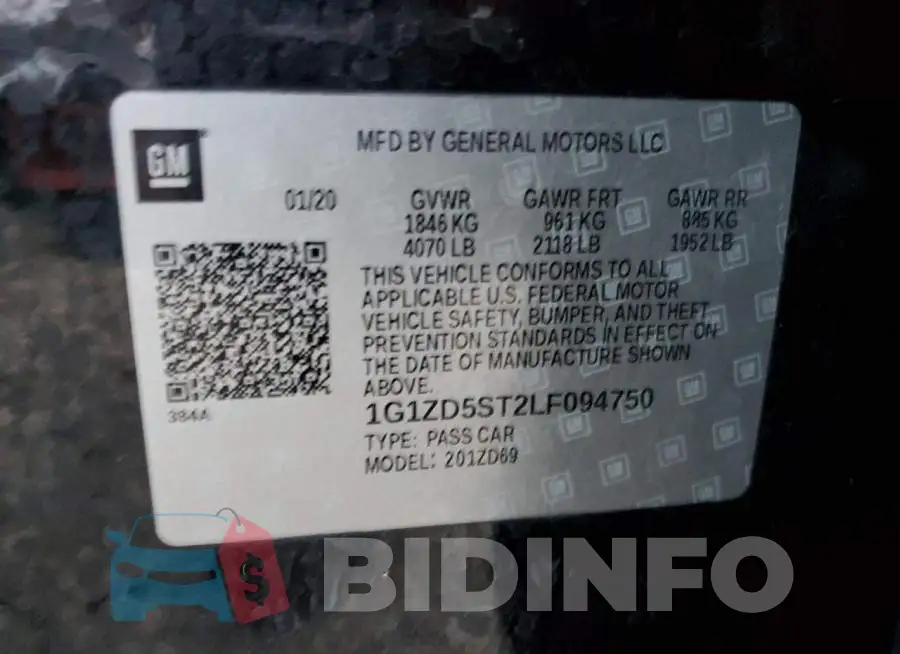 1G1ZD5ST2LF094750 Photo# 12