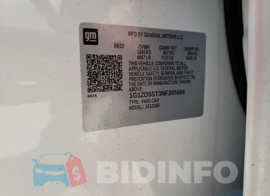 1G1ZD5ST3NF205566 Photo# 12