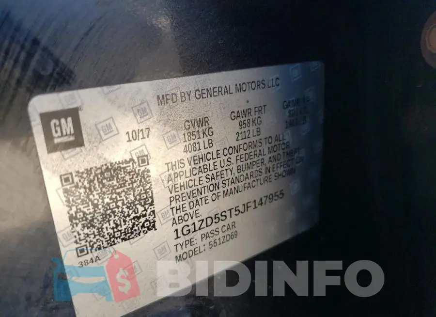 1G1ZD5ST5JF147955 Photo# 12