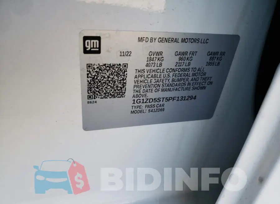 1G1ZD5ST5PF131294 Photo# 12