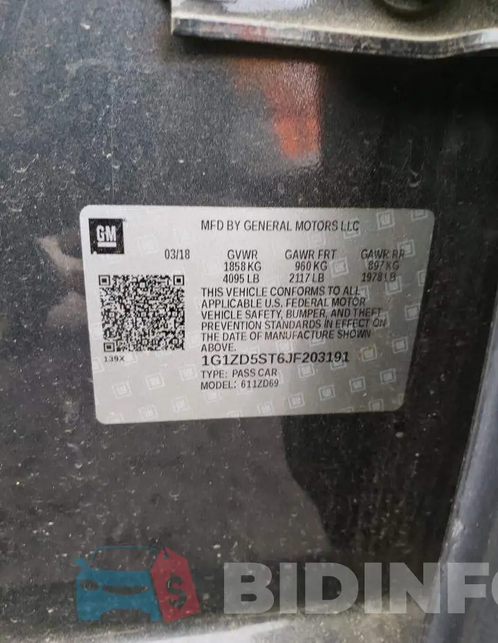 1G1ZD5ST6JF203191 Photo# 12