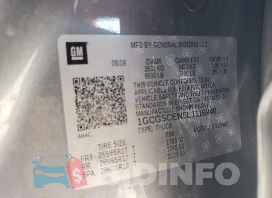 1GCGSCEN5L1116940 Photo# 13