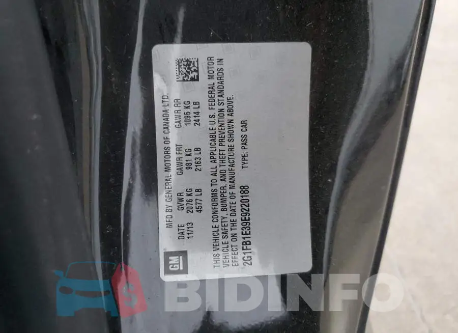 2G1FB1E39E9220188 Photo# 12