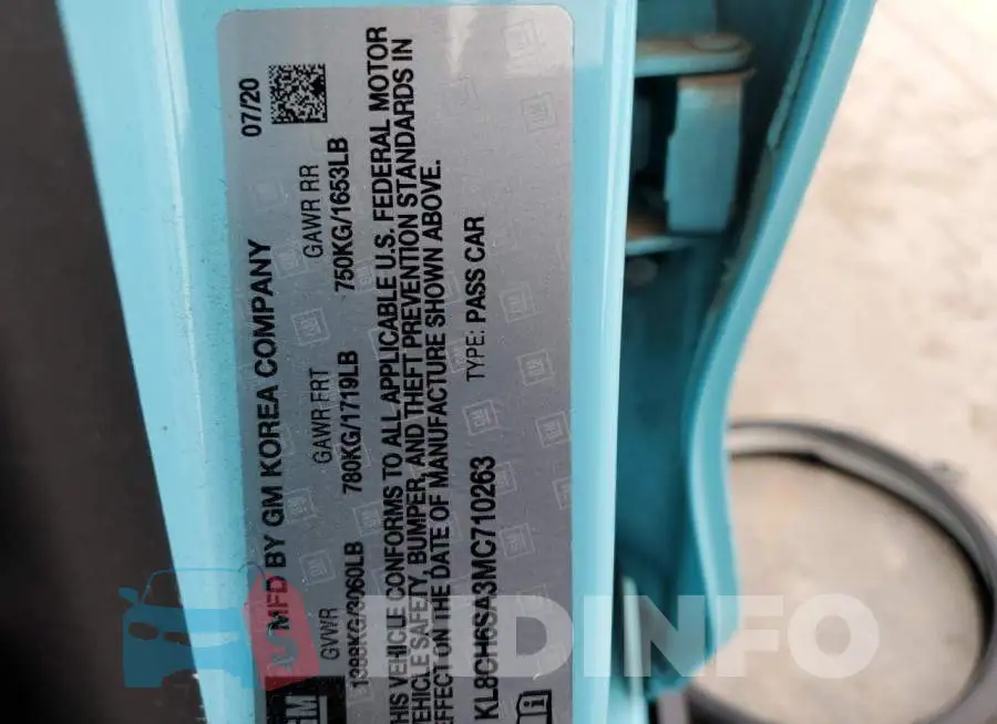 KL8CH6SA3MC710263 Photo# 12