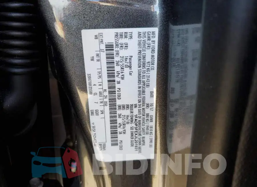 1FADP3FEXJL201931 Photo# 12