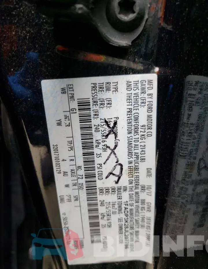 1FADP3K28JL207786 Photo# 12