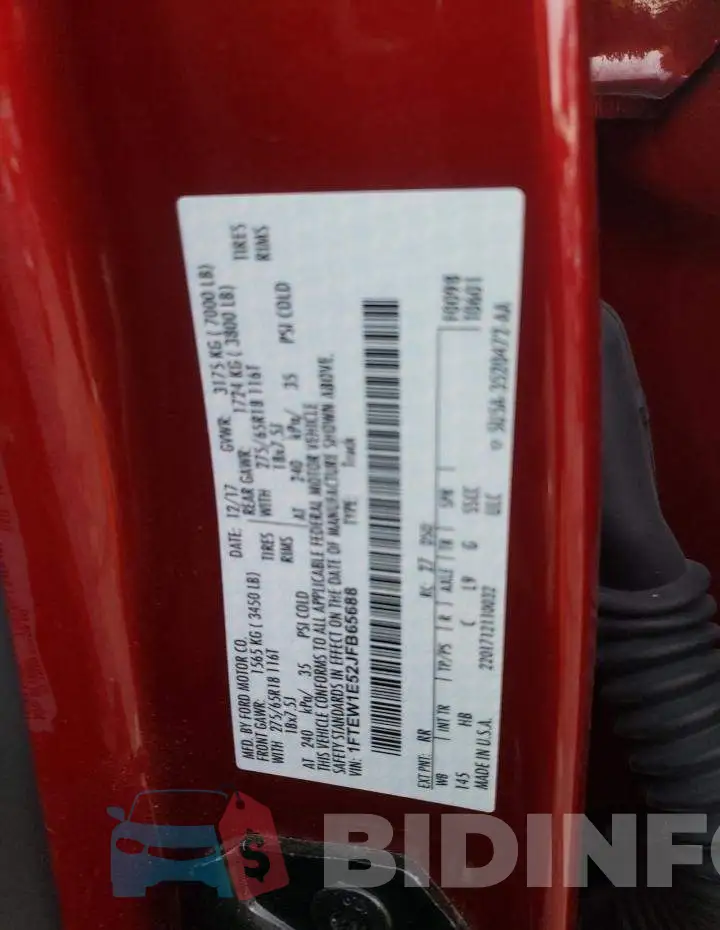 1FTEW1E52JFB65688 Photo# 12