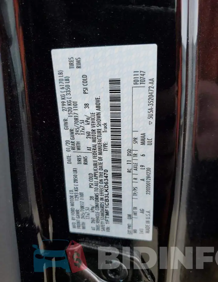 1FTMF1CB3LKD63470 Photo# 12