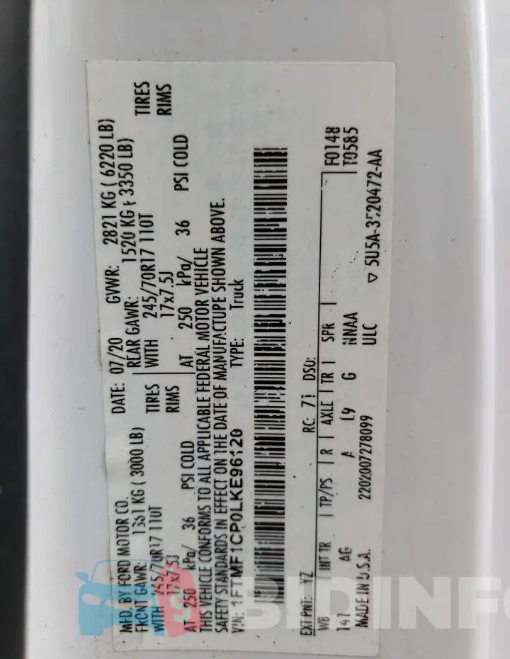 1FTMF1CP0LKE96120 Photo# 12
