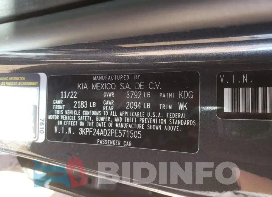 3KPF24AD2PE571505 Photo# 12