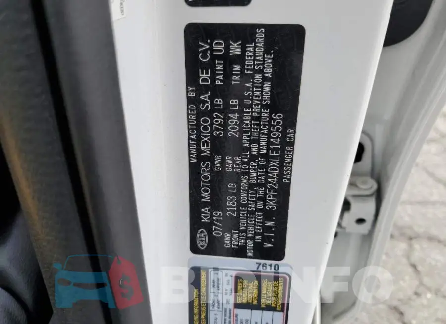 3KPF24ADXLE149556 Photo# 13