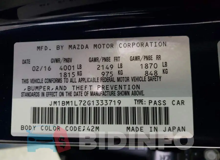 JM1BM1L72G1333719 Photo# 12