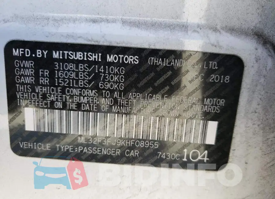 ML32F3FJ9KHF08955 Photo# 12