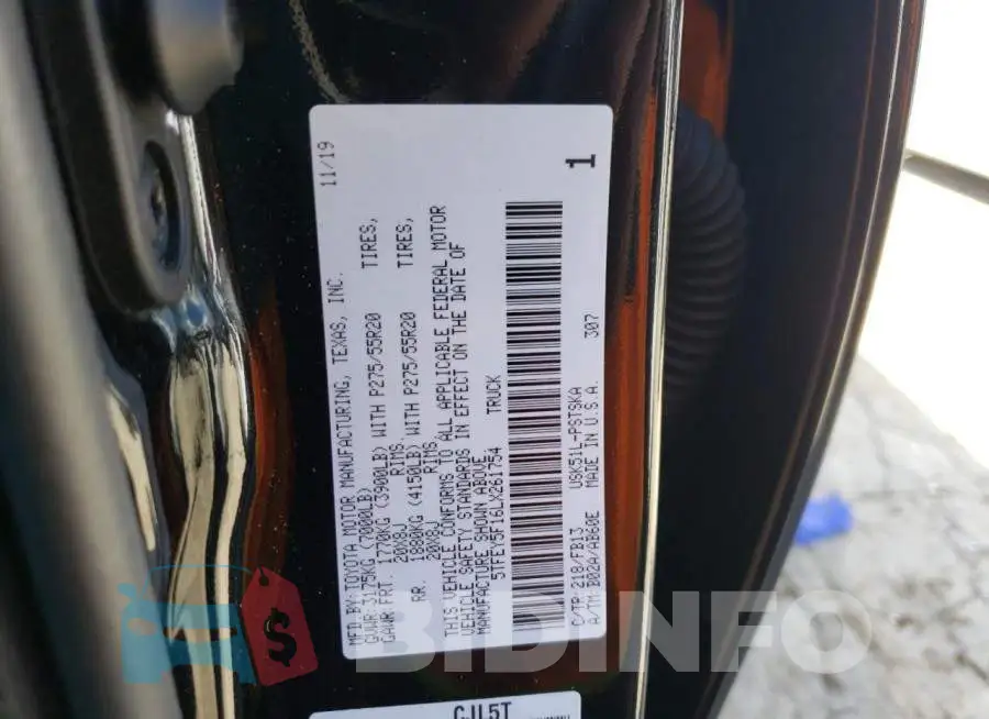5TFEY5F16LX261754 Photo# 12