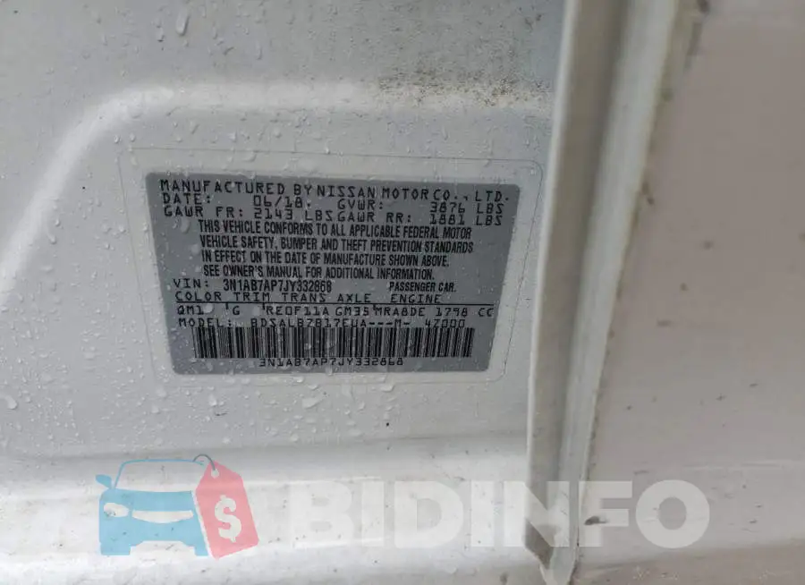 3N1AB7AP7JY332868 Photo# 12