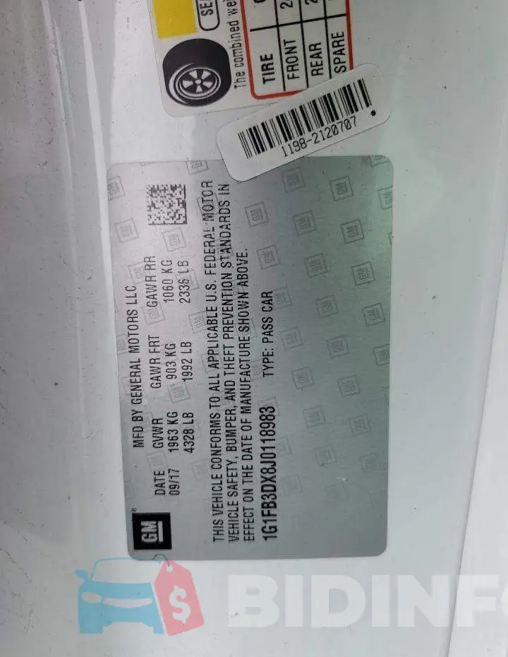 1G1FB3DX8J0118983 Photo# 12