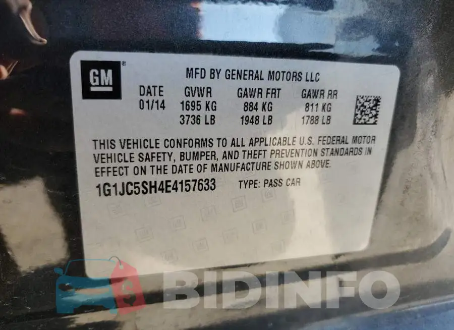 1G1JC5SH4E4157633 Photo# 12