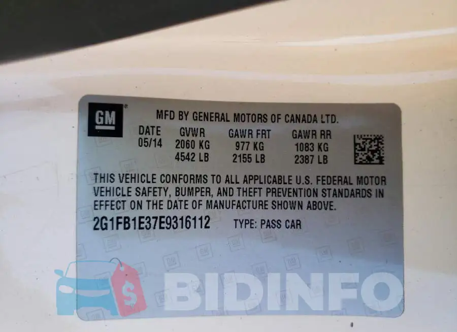 2G1FB1E37E9316112 Photo# 13