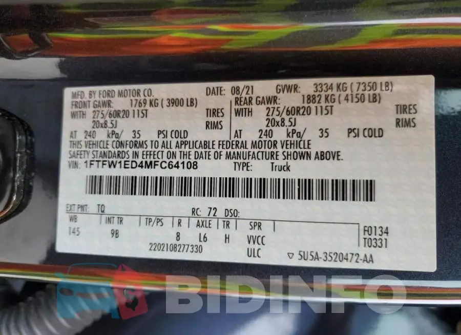 1FTFW1ED4MFC64108 Photo# 12