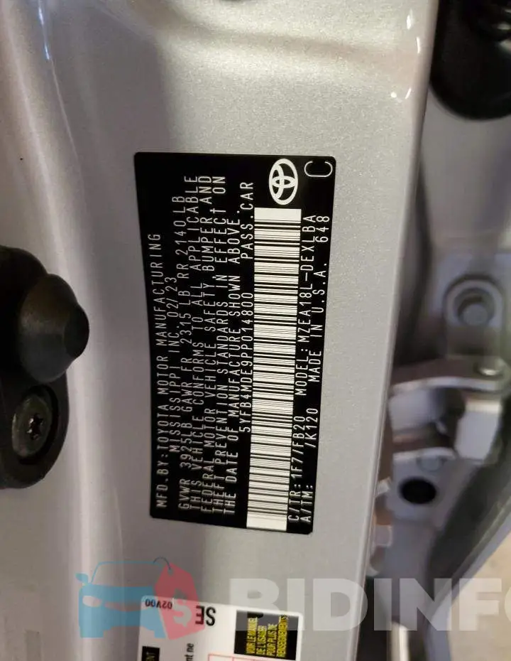 5YFB4MDE9PP014800 Photo# 12