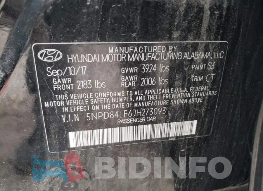 5NPD84LF6JH273093 Photo# 13