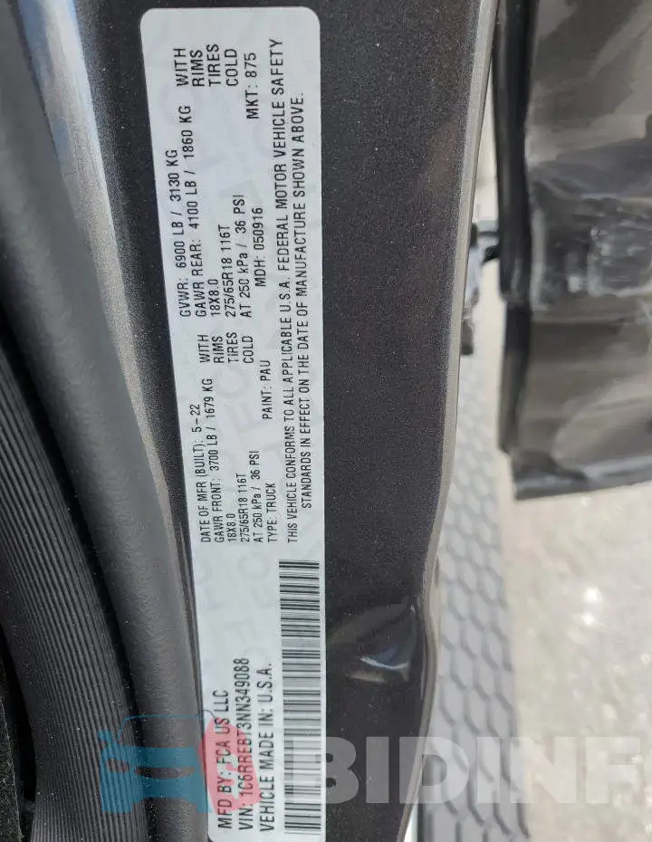 1C6RREBT3NN349088 Photo# 12