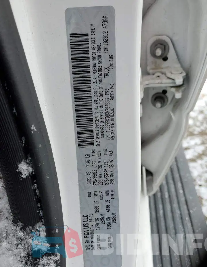1C6SRFKT0KN704866 Photo# 12