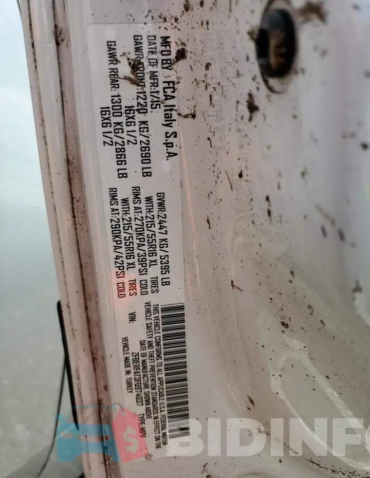 ZFBERFAT3F6974037 Photo# 14